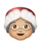 Mrs. Claus - Medium Light emoji on Apple